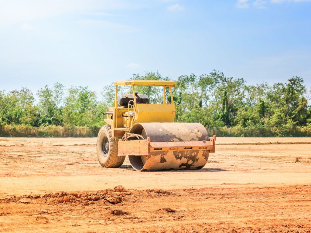 Excavator and machinery completing site preparation work with 1770 Dirtworks