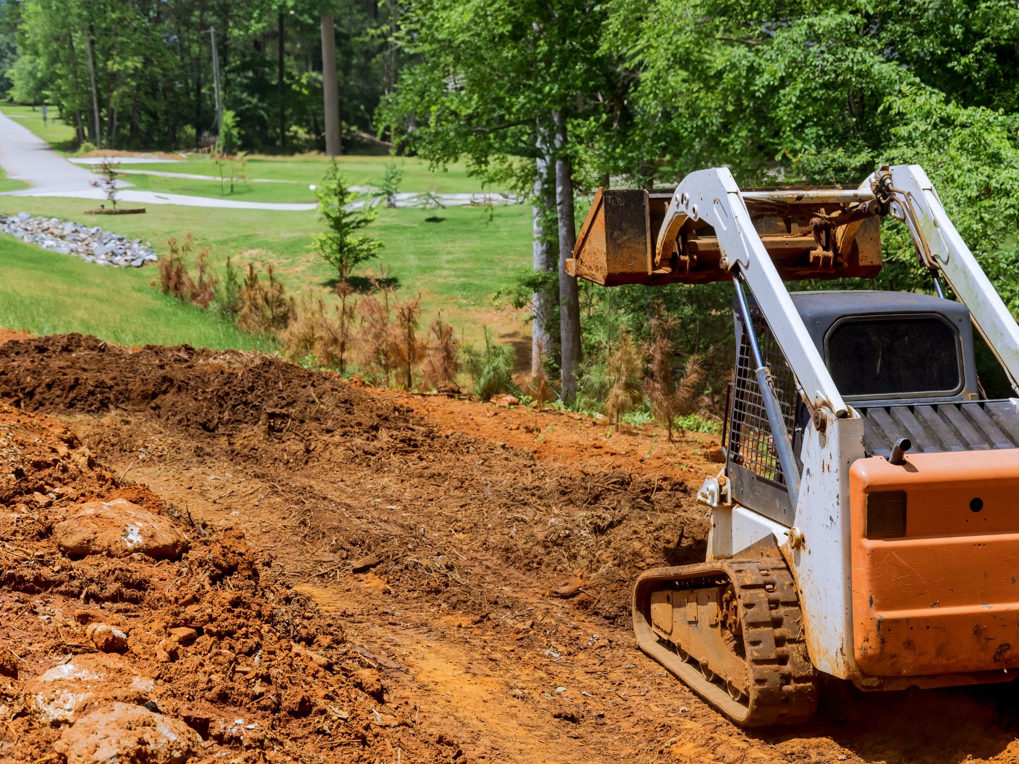 Bulk soil and stone delivered for residential and commercial projects by 1770 Dirtworks